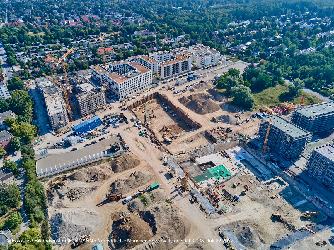 22.07.2022 - Baustelle Alexisqaurtier und Pandion Verde in Neuperlach